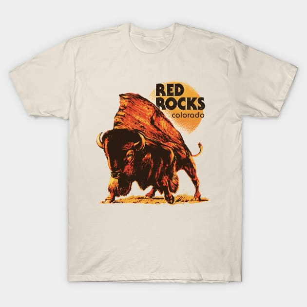 Red Rocks T-Shirt by JakeReeder11